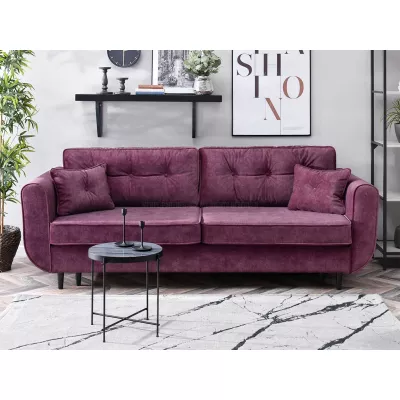 Schlafsofa LALESKA – lila/schwarz
