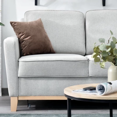 NOHEMA Schlafsofa - grau / eiche