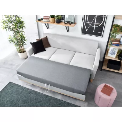 NOHEMA Schlafsofa - grau / eiche