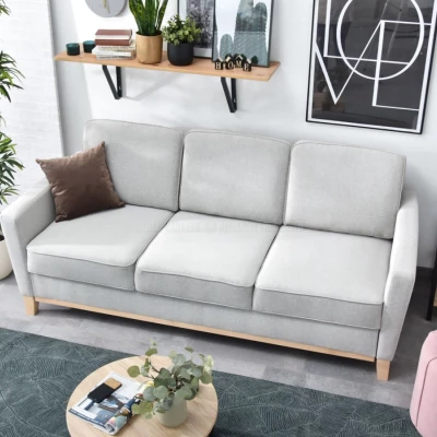 NOHEMA Schlafsofa - grau / eiche