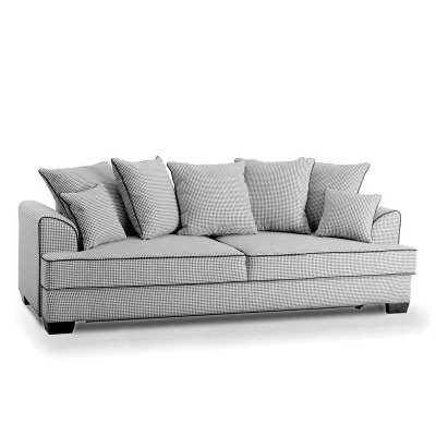 Sofa mit Stauraum MIRNA – schwarz-weiß