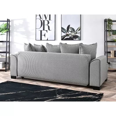 Sofa mit Stauraum MIRNA – schwarz-weiß
