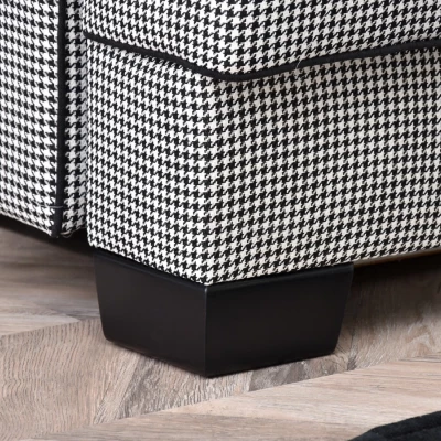 Sofa mit Stauraum MIRNA – schwarz-weiß