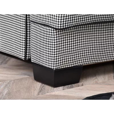 Sofa mit Stauraum MIRNA – schwarz-weiß