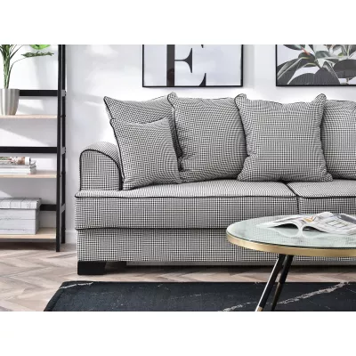 Sofa mit Stauraum MIRNA – schwarz-weiß