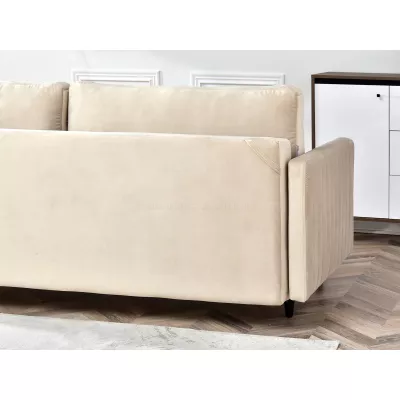 Schlafsofa EMELDA – beige/schwarz