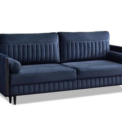 Schlafsofa EMELDA – Dunkelblau/Schwarz