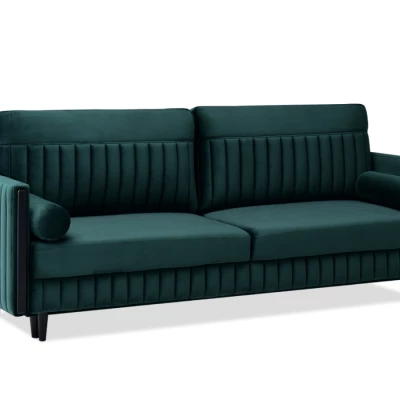 Schlafsofa EMELDA - grün / schwarz
