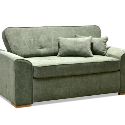 Zweisitzer-Sofa BENILDO – hellgrün/buche