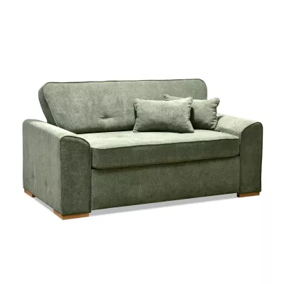 Zweisitzer-Sofa BENILDO – hellgrün/buche