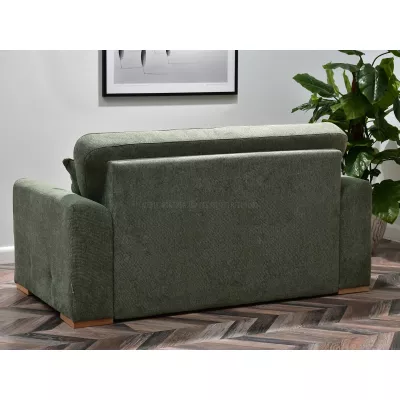 Zweisitzer-Sofa BENILDO – hellgrün/buche