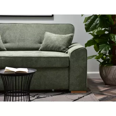 Zweisitzer-Sofa BENILDO – hellgrün/buche