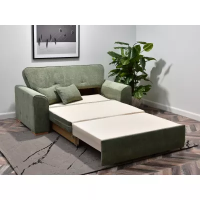 Zweisitzer-Sofa BENILDO – hellgrün/buche