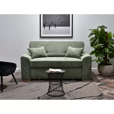 Zweisitzer-Sofa BENILDO – hellgrün/buche