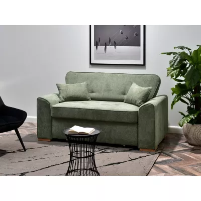 Zweisitzer-Sofa BENILDO – hellgrün/buche