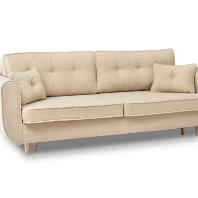 Schlafsofa LALESKA - beige / Buche