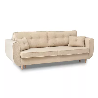 Schlafsofa LALESKA - beige / Buche