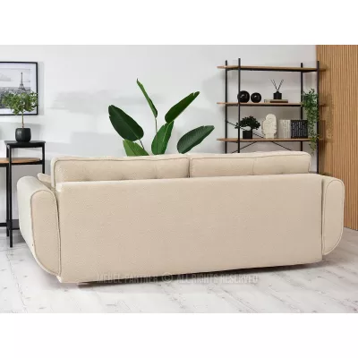 Schlafsofa LALESKA - beige / Buche