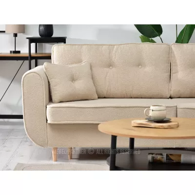 Schlafsofa LALESKA - beige / Buche