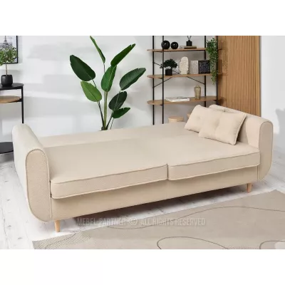 Schlafsofa LALESKA - beige / Buche
