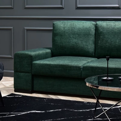 Sofa mit Stauraum AKILI - grün/schwarz