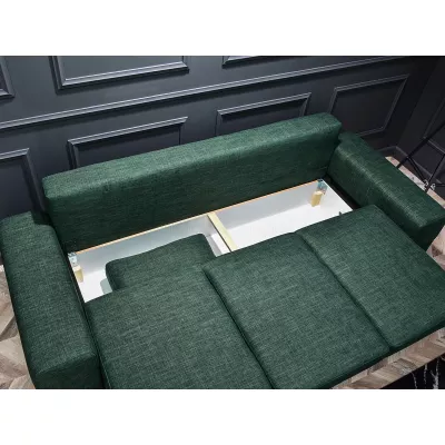 Sofa mit Stauraum AKILI - grün/schwarz
