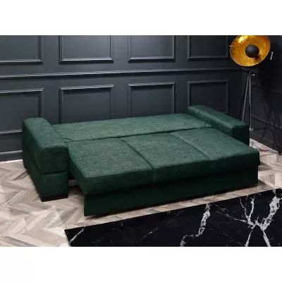 Sofa mit Stauraum AKILI - grün/schwarz