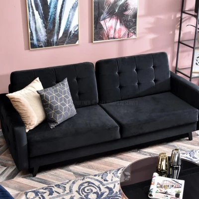 Schlafsofa IRSA – schwarz