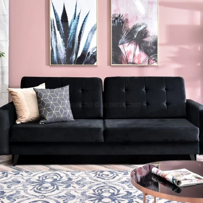 Schlafsofa IRSA – schwarz