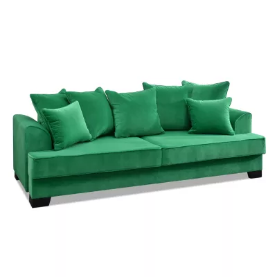 Sofa mit Stauraum MIRNA - grün/schwarz