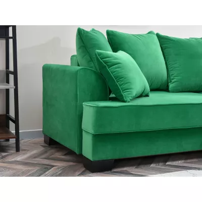 Sofa mit Stauraum MIRNA - grün/schwarz