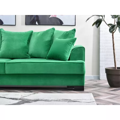 Sofa mit Stauraum MIRNA - grün/schwarz