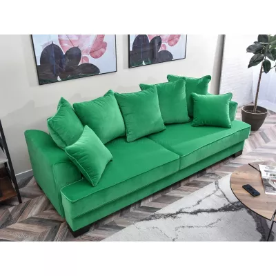 Sofa mit Stauraum MIRNA - grün/schwarz