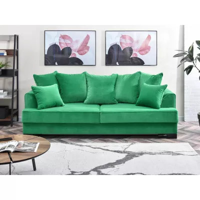 Sofa mit Stauraum MIRNA - grün/schwarz
