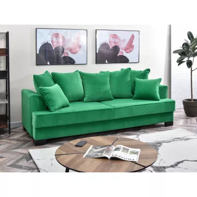 Sofa mit Stauraum MIRNA - grün/schwarz