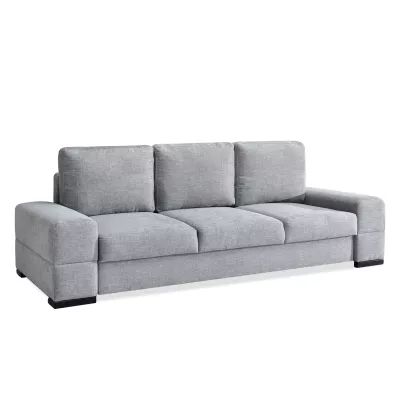 Sofa mit Stauraum AKILI - grau/schwarz