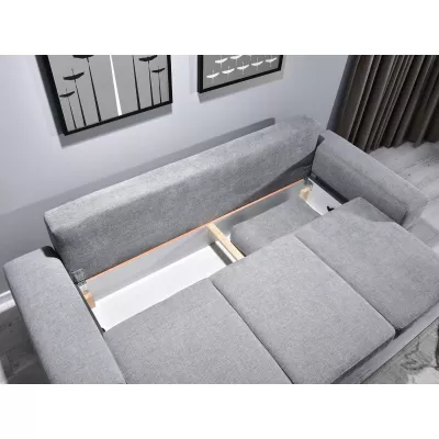 Sofa mit Stauraum AKILI - grau/schwarz