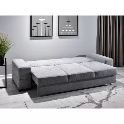 Sofa mit Stauraum AKILI - grau/schwarz