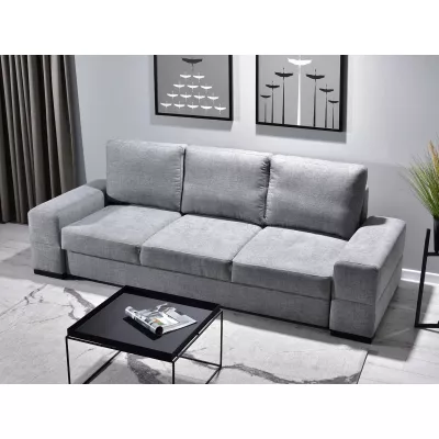 Sofa mit Stauraum AKILI - grau/schwarz