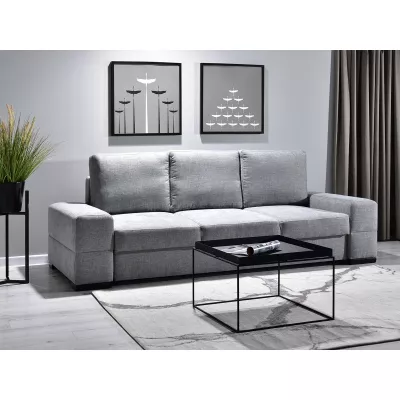 Sofa mit Stauraum AKILI - grau/schwarz