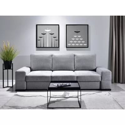 Sofa mit Stauraum AKILI - grau/schwarz
