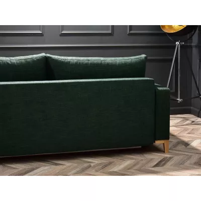 Schlafsofa mit Hocker DALENA – grün/eiche