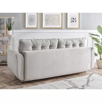 Sofa mit Stauraum PLAMEDI - grau/eiche