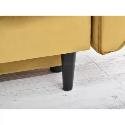Sofa mit Stauraum PLAMEDI - Gold/Schwarz