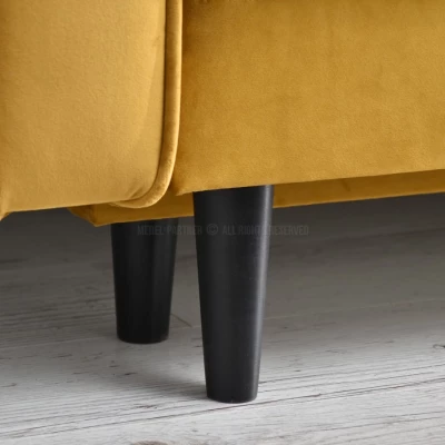 Schlafsofa LUZOLO – Honig/Schwarz