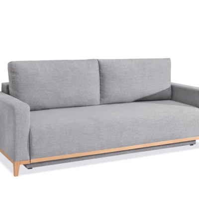Schlafsofa mit Hocker DALENA – Hellgrau/Eiche
