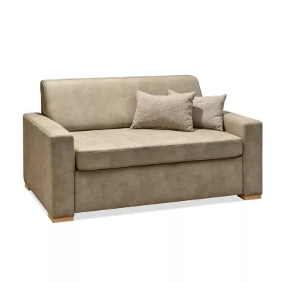 Sofa mit Stauraum CLARISA - beige / Buche