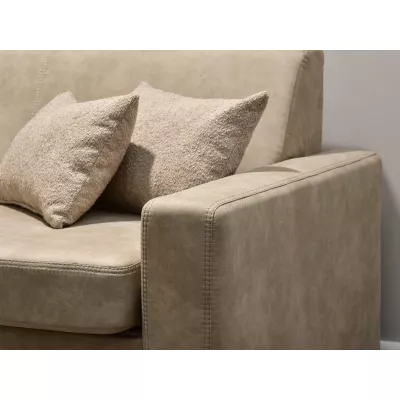 Sofa mit Stauraum CLARISA - beige / Buche