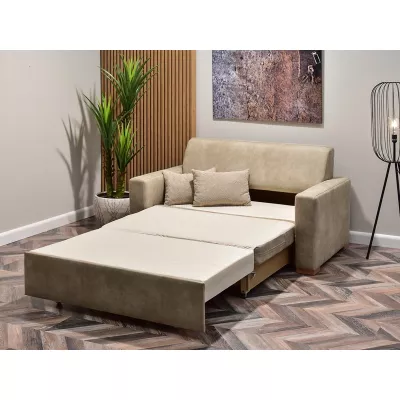 Sofa mit Stauraum CLARISA - beige / Buche