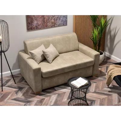 Sofa mit Stauraum CLARISA - beige / Buche